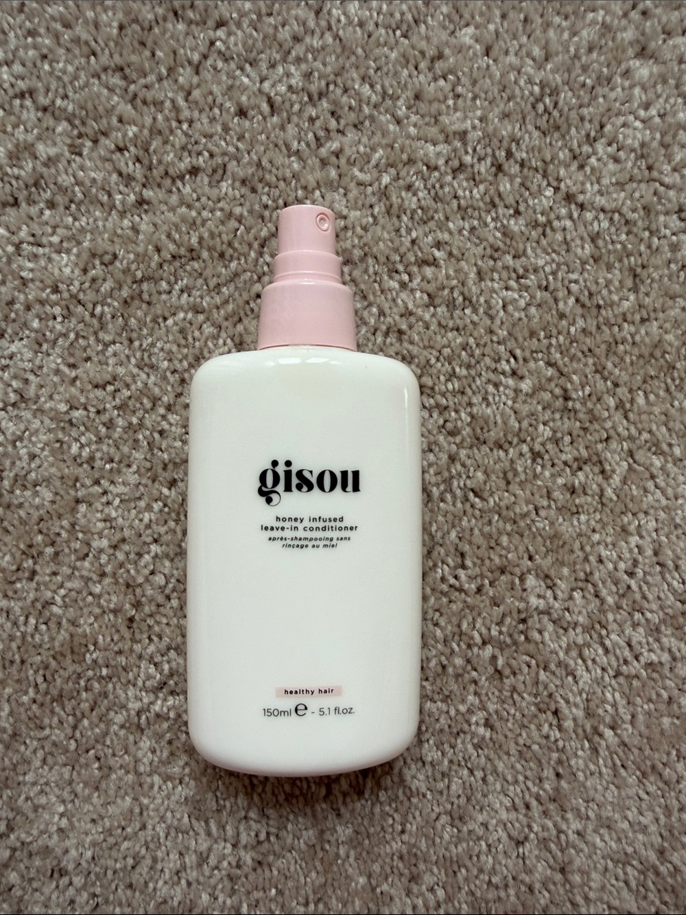 Gisou Honey-Infused Leave-In Conditioner — White & Pink Bottle